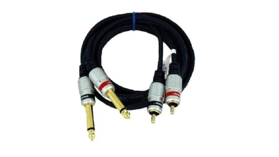5902887070815 Kabel audio 2xwt.Jack 6,3 mono/2xwt.RCA MK50 10m MULTIPROJECT - Photo 1/1