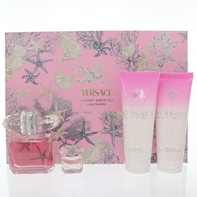 Bright Crystal 3 Oz Eau De Toilette Spray by Versace Gift Set for Women