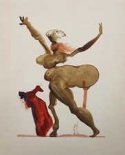Dali Salvador: Inferno 33, I Idolic,Incisione Originale,Divina Commedia,1960