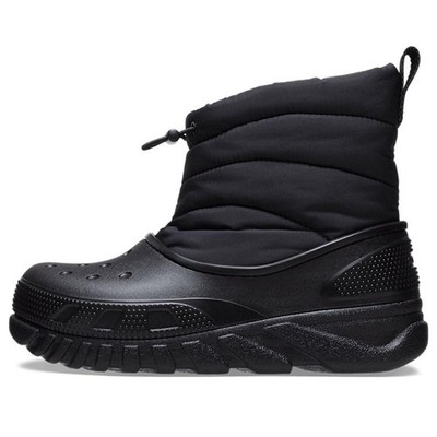 Crocs Snow Boots Black Duet Max II Boots Fuzz Lined Waterproof Size 8M/ 10W