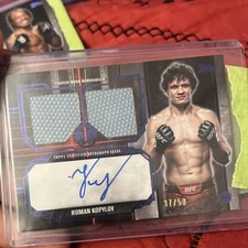 Topps 2025 UFC Knockout Roman Kopylov Autograph Memorabilia Card 37/50