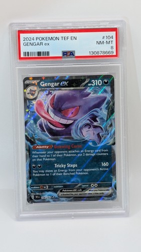 Gengar ex graded PSA 8 for sale on eBay