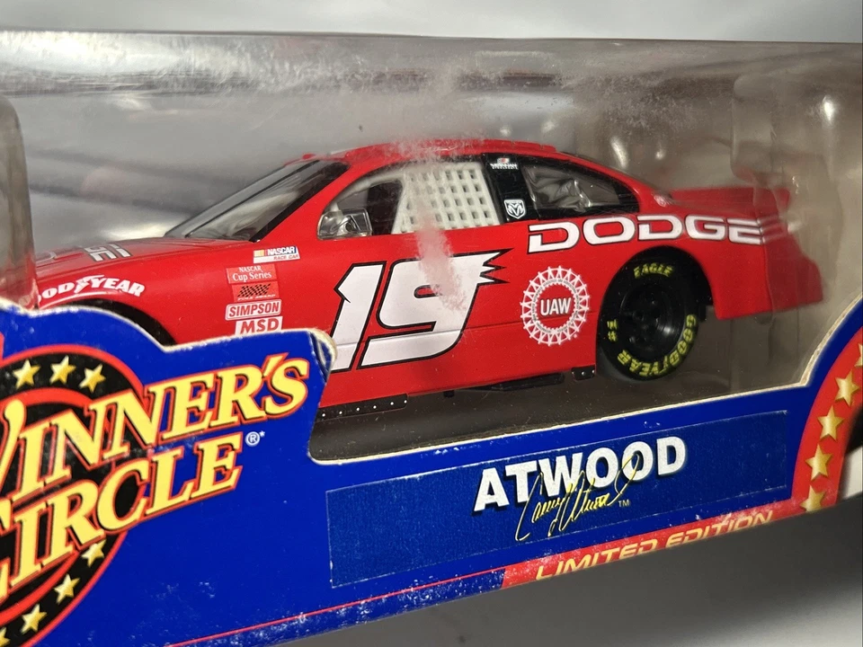2000 Casey Atwood #19 Dodge 1/24 Diecast Winners Circle NASCAR unopened - Image 4 of 4