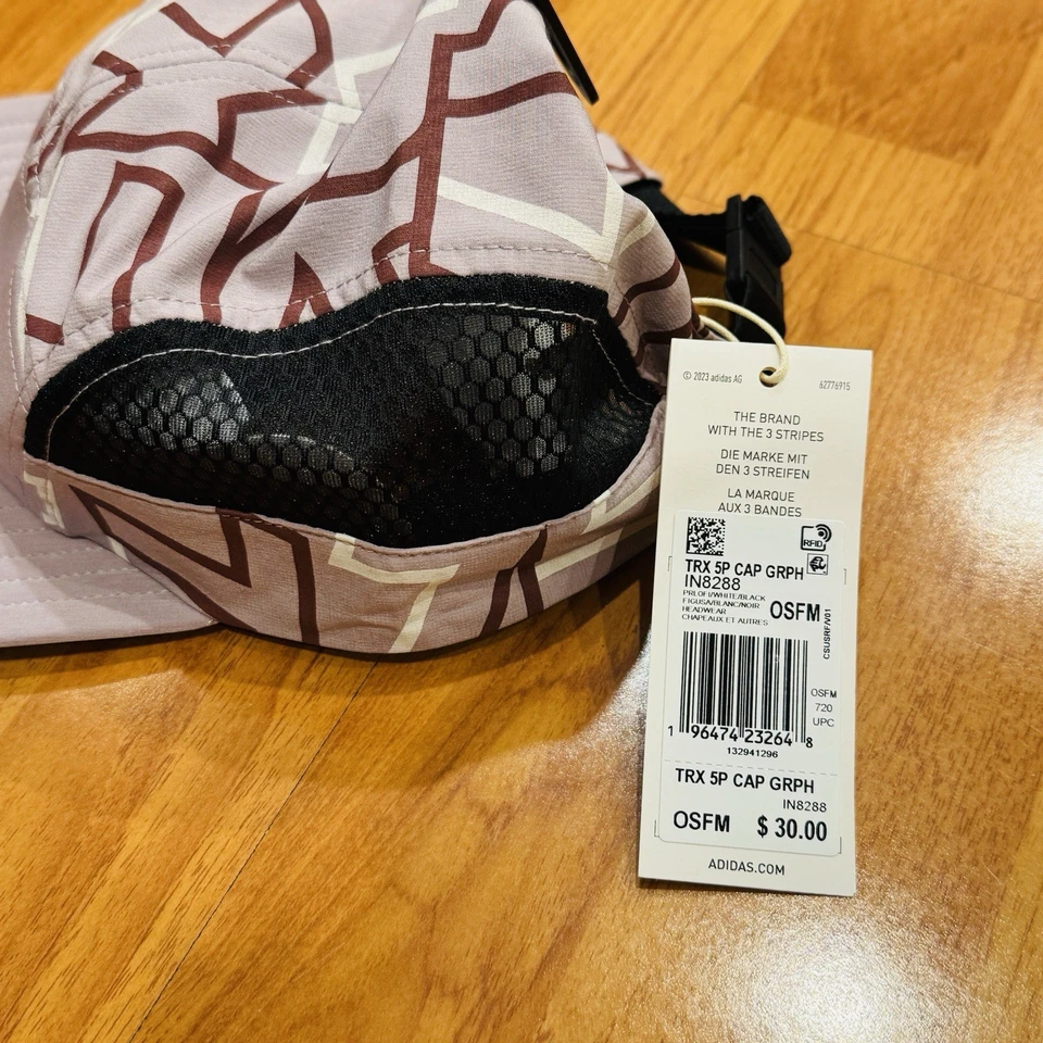 Juego de 3 gorras Adidas Terrex con gráficos de 5 paneles para correr correr senderos OSFM Foto 3 de 4