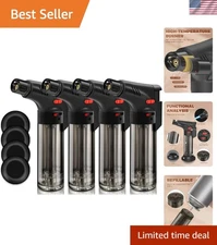 New Listing4 Pack Eagle Jet Torch Gun Lighter Adjustable Flame Windproof Buta...