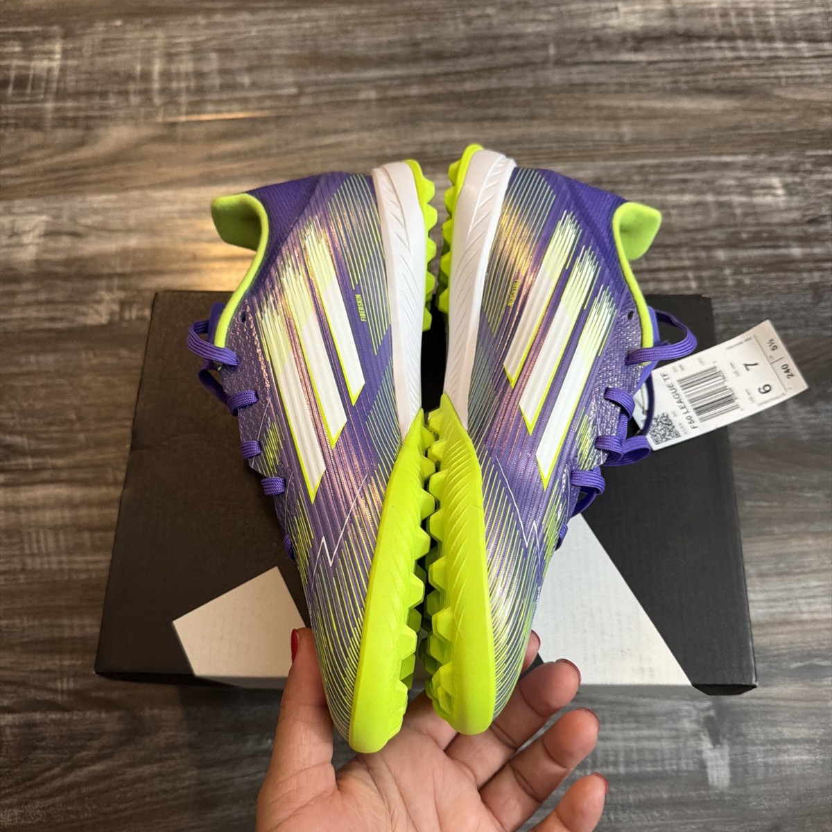Adidas F50 League TF JH7724 Purple M 7 W 8 Futsal Shoes Football