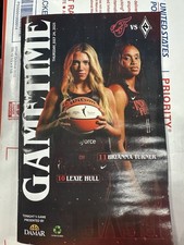 July 24 2025 Indiana Fever Gametime Program Magazine Caitlin Clark Lexie Hull