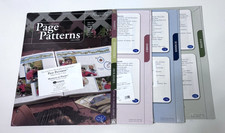 Creative Memories Page Patterns Organizer PLUS 60 Page patterns 3 sets NEW