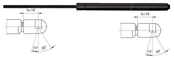 Original METZGER Gas Spring Trunk/Cargo Space 2110116 For Opel