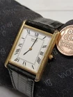 Vintage Seiko 5P30-5A89 Mens Gold Tone Quartz Tank Watch
