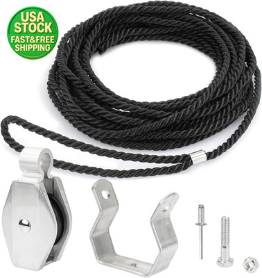 Extension Ladder Rope Pulley Kit Compatible with Werner Aluminum Fiberglass