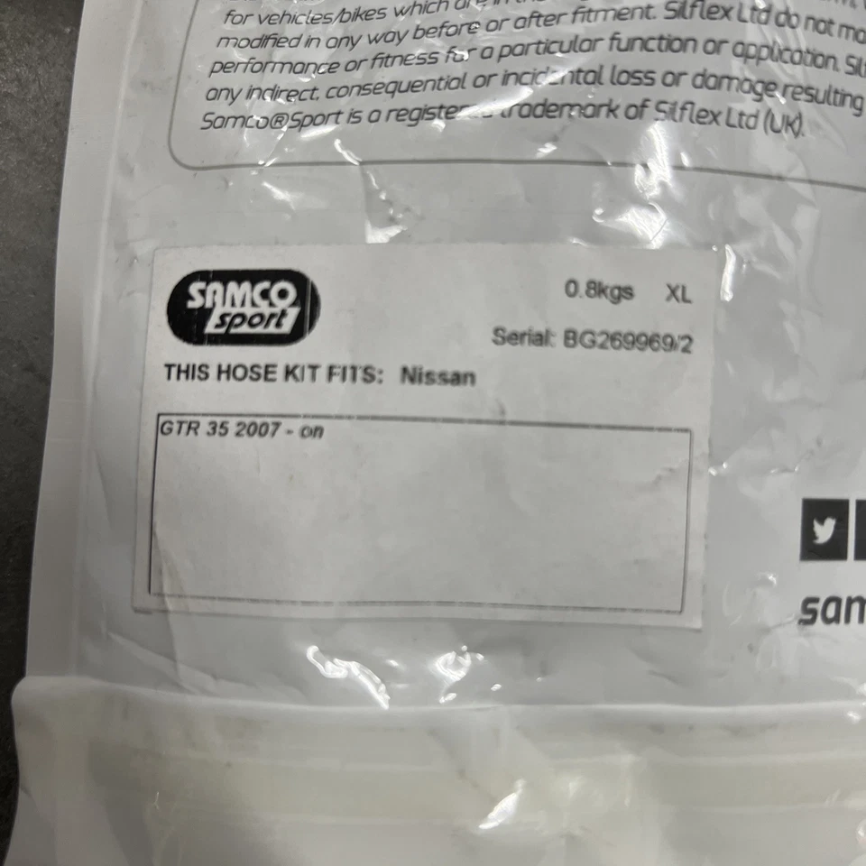 SAMCO Sport Black Coolant Hose Kit GTR 35 R35 2007-on  TCS395ANC-Black - Image 4 of 4