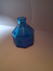 Cobalt Blue Empty Ink Well Glass Bottle Wheaton NJ Unique