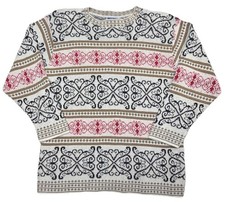 Vintage Cape Cod Sportswear Fair Isle Sweater Womens Small Made In USA