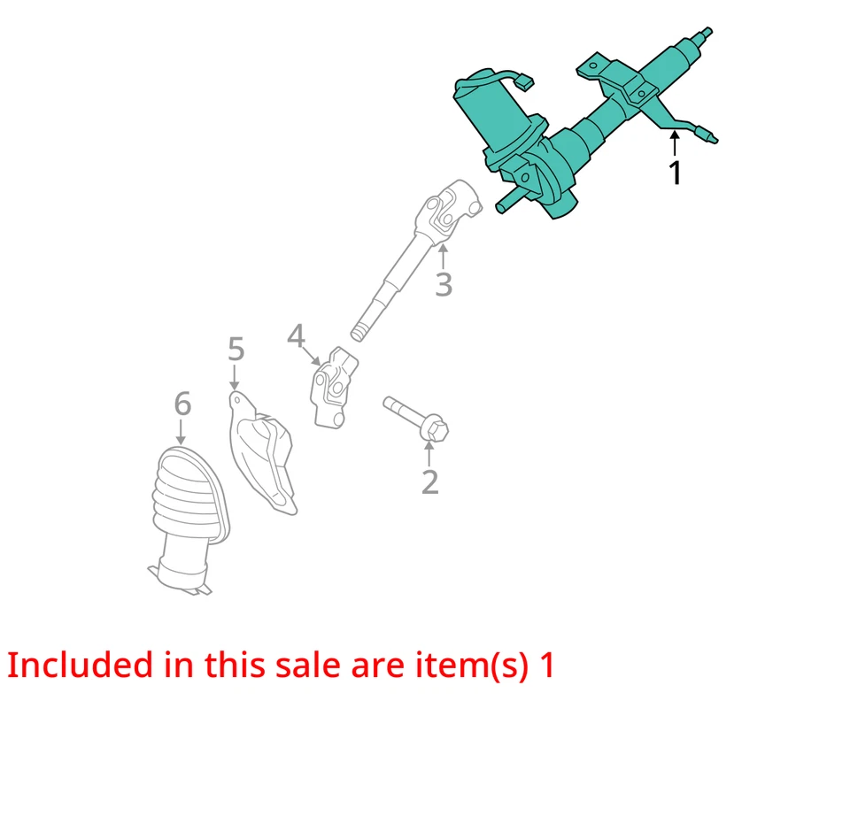 Columna de dirección cambio de piso compatible con 08-11 SCION XD 10149923 Foto 4 de 4