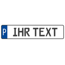 Wunschtext Parkplatzkennzeichen/Parkplatzschi...