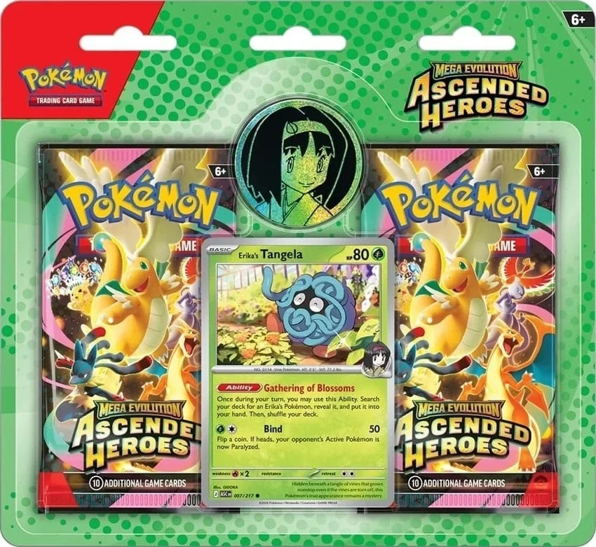 196214131859 Pokemon TCG. Mega Evolution. Ascended Heroes. Erikas Tangela