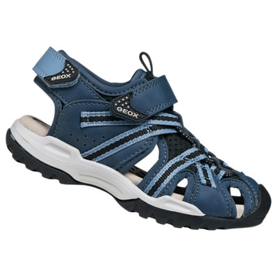 Geox J Borealis Boy B Kinder-Sandalen Denim/Black   Gr. 38 Neu