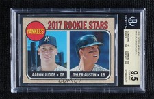 2017 Topps Heritage Stars Aaron Judge Tyler Austin BGS 9.5 GEM MINT Rookie RC