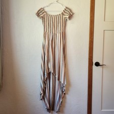 Show Me Your MuMu Willa Dress Striped High Low Maxi Large