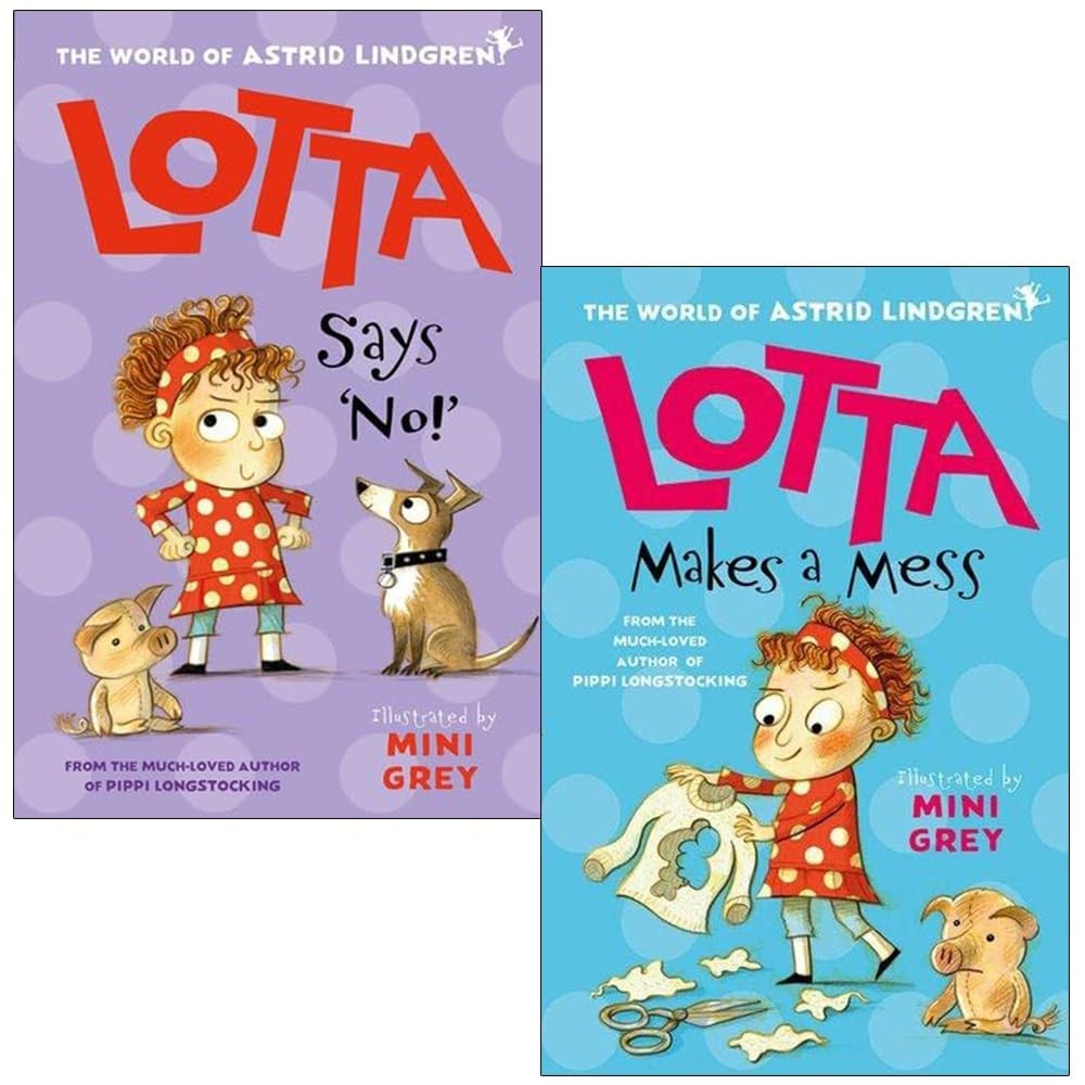 Astrid Lindgren Lotta Collection 2 Books Set Lotta Makes a Mess, Lotta Says 'No! - Image 3