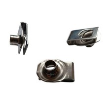 3/8"-16 Stainless Steel U -Style Clip-On Nut,U-Type Fasteners Pack of 10