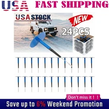 Universal 24pcs Auto Car Truck Tire Tyre Puncture Repair Plug Patch Kit 36mm 4mm