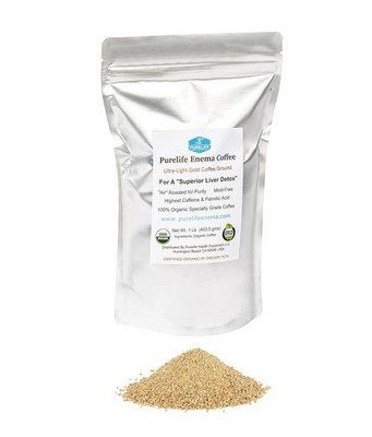 1 Lb Organic Ultra LIght ''Gold'' Enema Coffee- Third Party Lab Tested -Contaminan