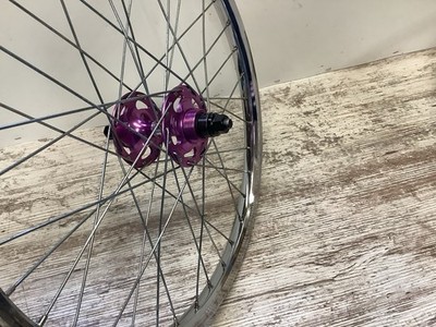 Crupi High Flange Hubs Laced To Araya Rb17 Hoops Mid School Bmx