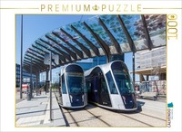 Calvendo Puzzle Luxembourg Tram | 1000 Pieces, Finished Size 25.2 × 18.9 In (64