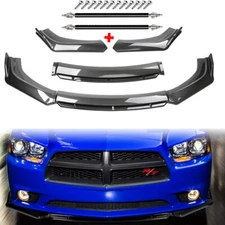 For Dodge Charger/ Front Bumper Lip Splitter Spoiler Carbon Fiber Strut Rod