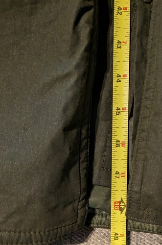 Vintage Willis & Geiger Mens Green Waxed Riders Trench Coat w/ Flannel Lining XL - Picture 15 of 24