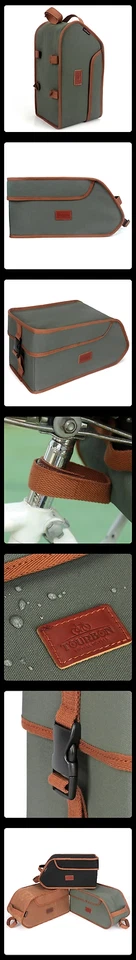 Bolsa portaequipajes trasero para bicicleta TOURBON refrigerador/caja maletero aislada viaje lona Foto 3 de 4