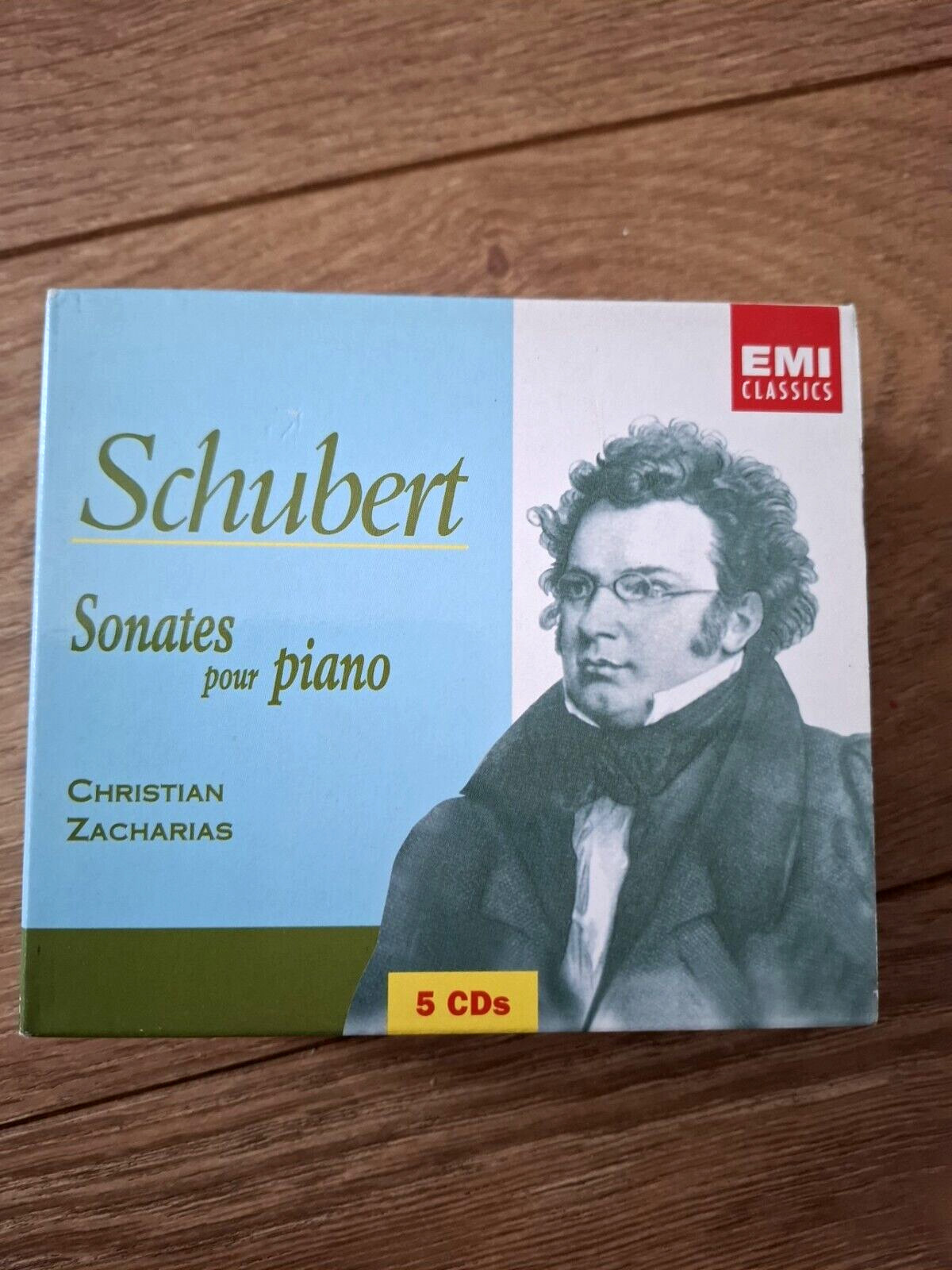 Franz Schubert: Sonates Pour Piano: Christian Zacharias: 5CD Boxset & Booklet
