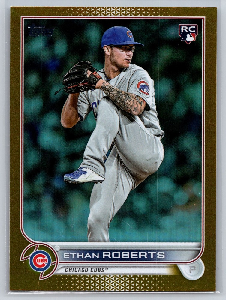 2022 Topps Update #US256 Ethan Roberts Gold Foil