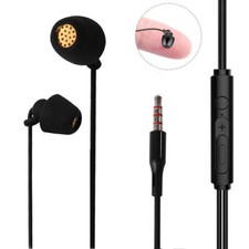 Universal 3.5mm Sleeping Earbuds Hifi Headsets Wired Noise-cancelling For Phone