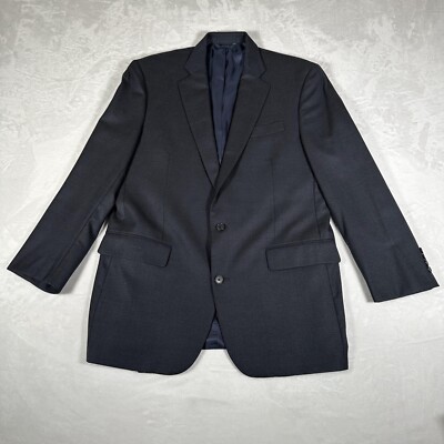 Brooks Brothers Blazer Men Size 42L W36 Gray Saxxon 1818 Madison 100% Wool USA
