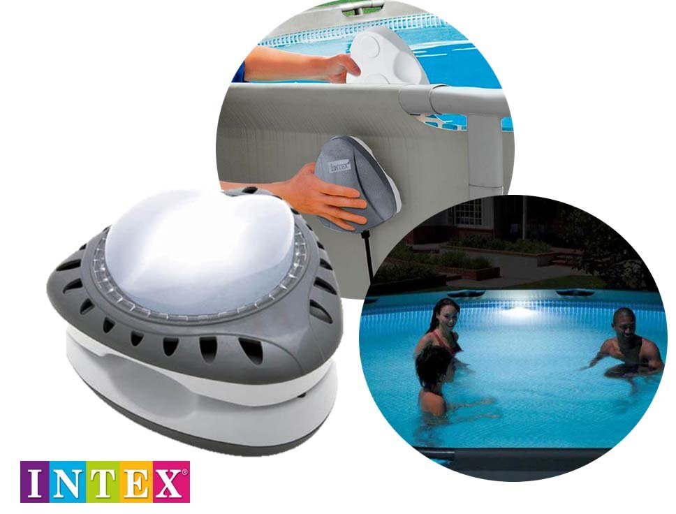 Intex Luz Lámpara Faro Led De Pared Magnética Piscina Piscinas 28698