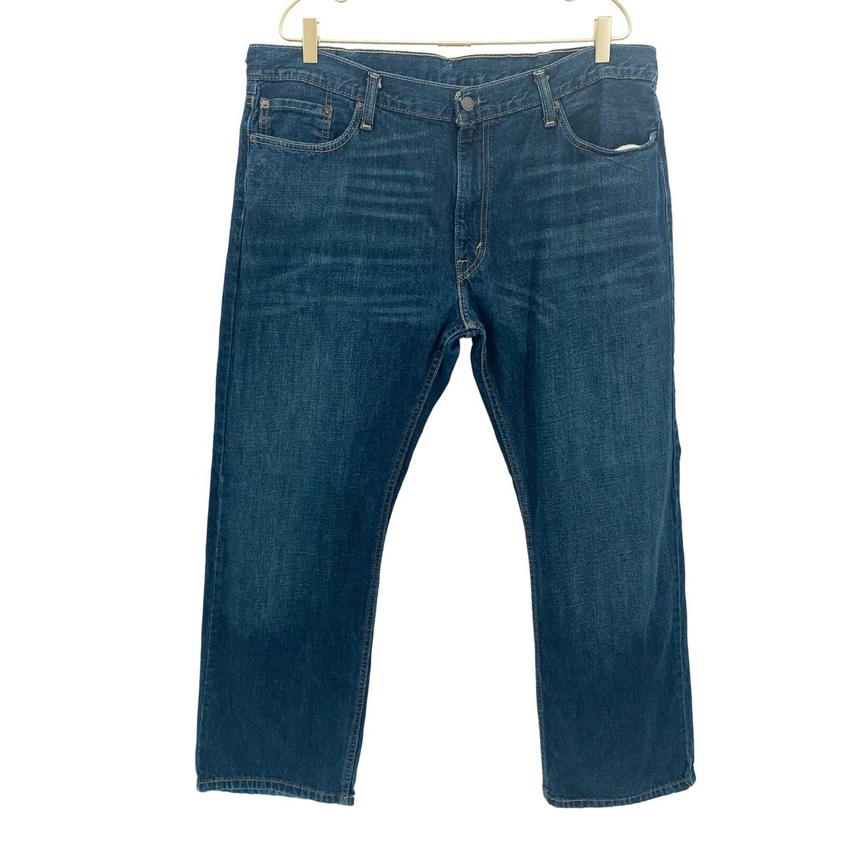 Levi's 514 Jeans Mens 40 x 30 Blue Straight Fit Dark Wash Cotton Denim