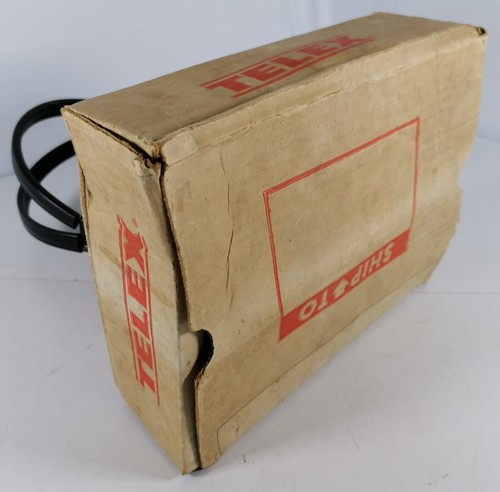 Cuffie auricolari vintage modello Telex MRB 600 pilota microfono - con scatola - Foto 12 di 13