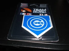 Chicago Cubs Team Spirit Magnet. 3" x 3". Shape of Home Plate Free Ship