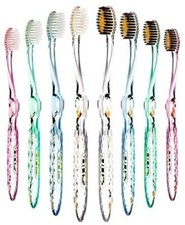 UK Antibacterial Gold Charcoal Bristles Toothbrush Crystal Utilise Fast Shippin