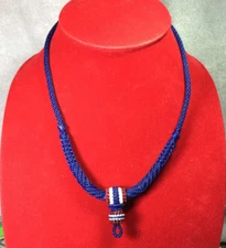 24" Necklace Braided Knite Rope Wax Handmade Thai Art Style Amulet Pendant  NK4