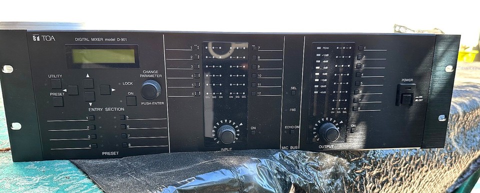 TOA model D-901 12-Channel Modular Digital Matrix Audio Mixer | eBay