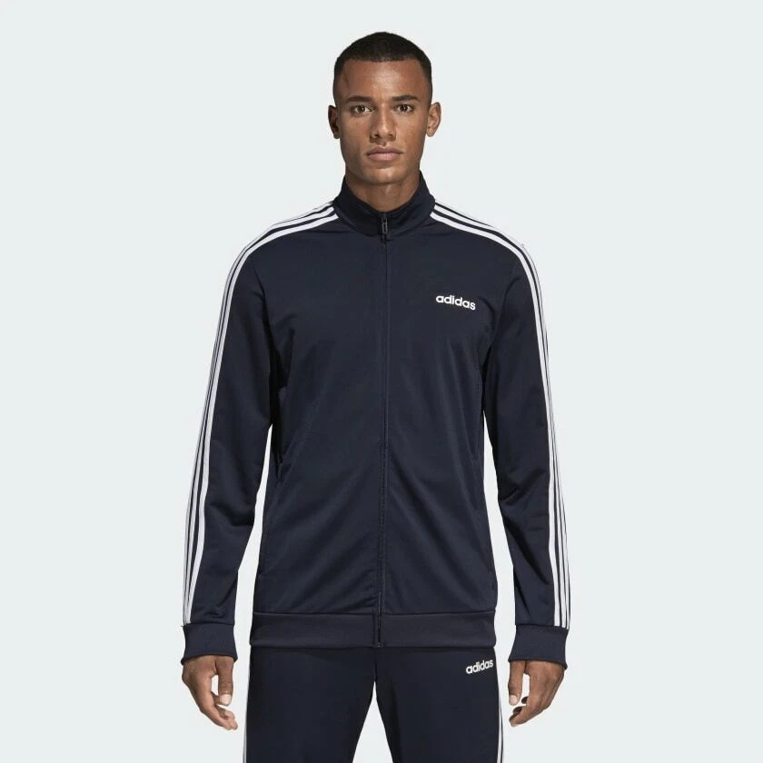NWT ADIDAS Big Tall Mens ZIP UP Track Jacket NAVY BLUE