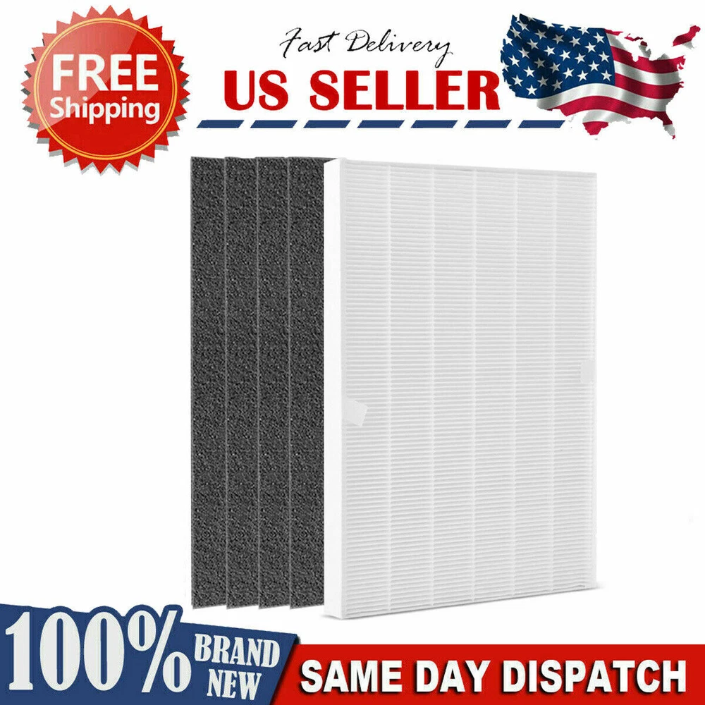 Air Purifier Carbon pre-filter w/ Main HEPA filter for Winix 115115 5300 6300