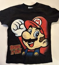 Kids Youth Size Super Mario Bring It On  Tshirt Boys Large 10/12 Nintendo