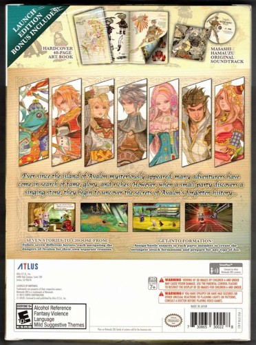 Legend of Legacy LE - Artbook & Track 3DS (Brandneu Factory Sealed US Version) N - Bild 2 von 2