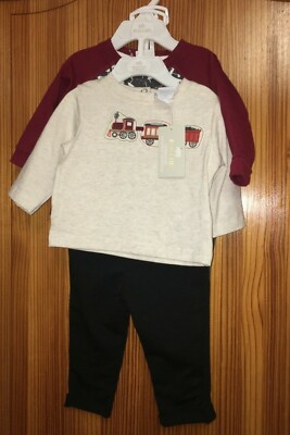 Dylan & Abby Baby Jungen 4-teiliger Anzug 3-6 Monate neu Etikett zwei Oberteile zwei Unterteile