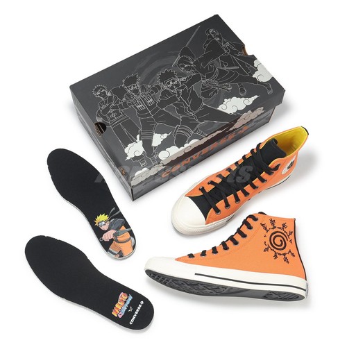 Converse x Naruto Shippuden Chuck Taylor All Star HI Naruto Men Unisex A14836C - Foto 7 di 8